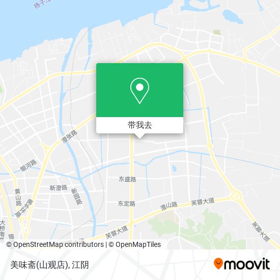 美味斋(山观店)地图