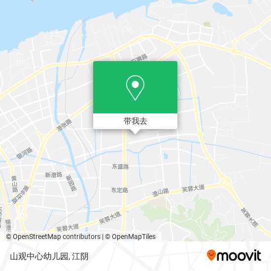 山观中心幼儿园地图