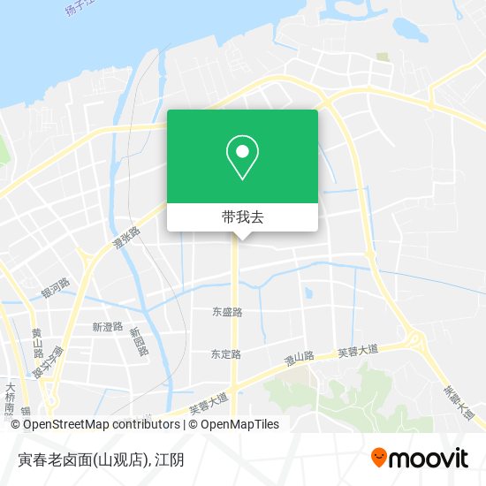 寅春老卤面(山观店)地图