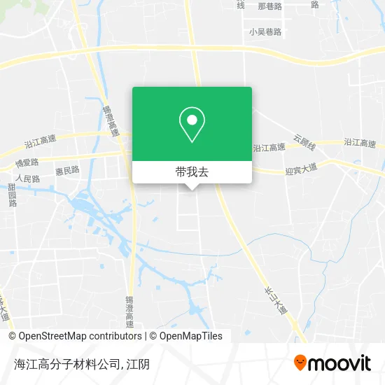 海江高分子材料公司地图
