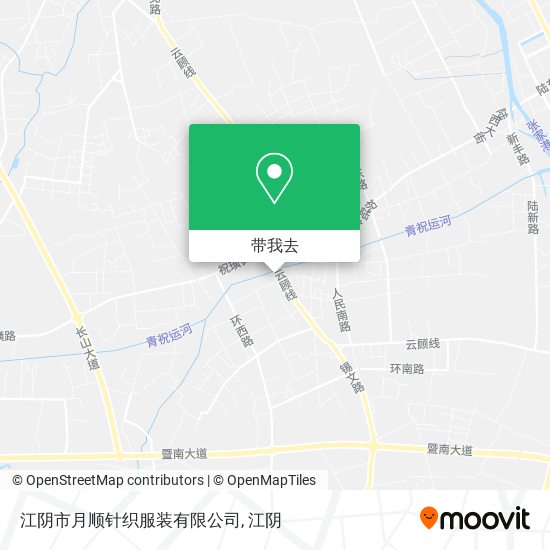江阴市月顺针织服装有限公司地图