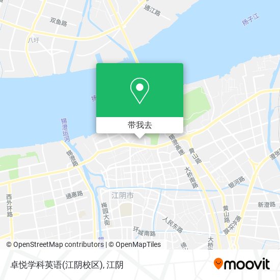 卓悦学科英语(江阴校区)地图