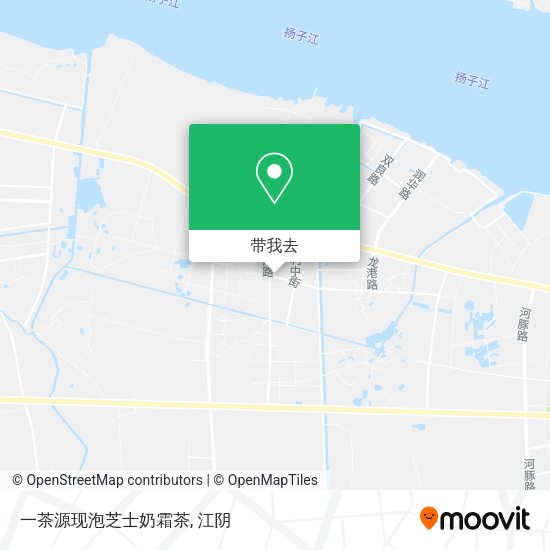 一茶源现泡芝士奶霜茶地图