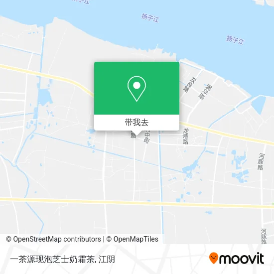 一茶源现泡芝士奶霜茶地图