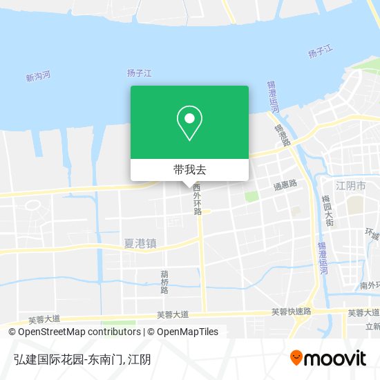 弘建国际花园-东南门地图