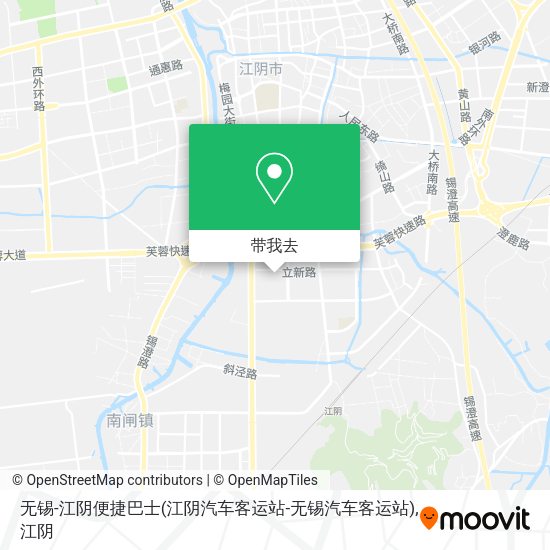 无锡-江阴便捷巴士(江阴汽车客运站-无锡汽车客运站)地图