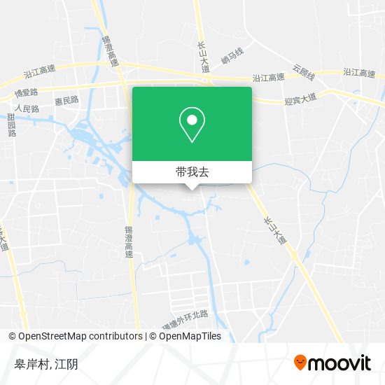皋岸村地图