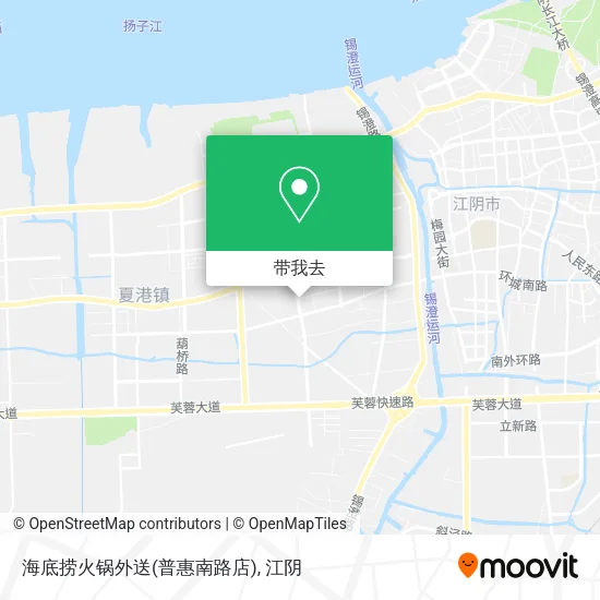 海底捞火锅外送(普惠南路店)地图