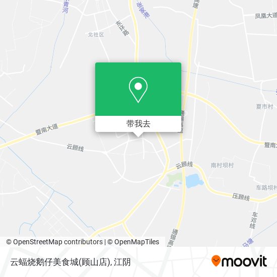 云蝠烧鹅仔美食城(顾山店)地图