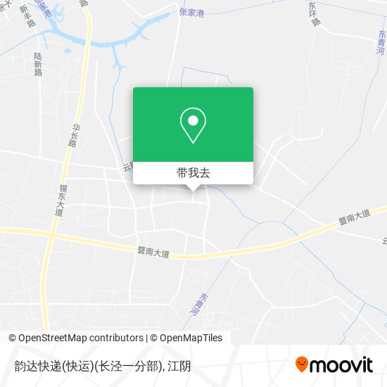 韵达快递(快运)(长泾一分部)地图