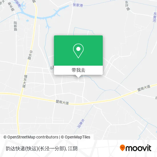 韵达快递(快运)(长泾一分部)地图