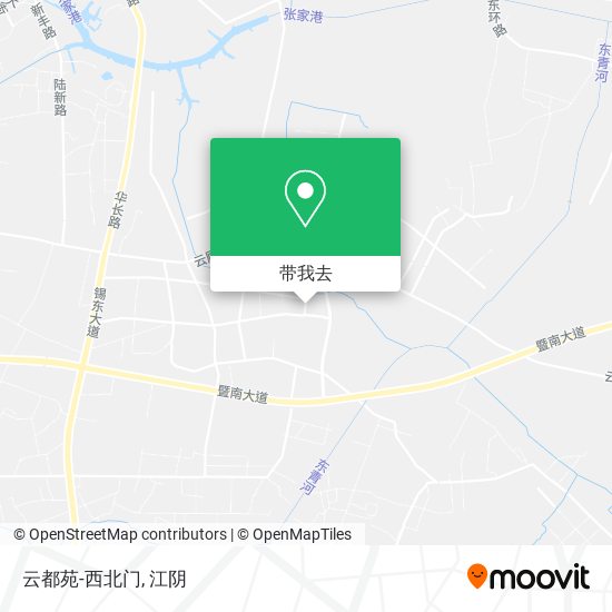云都苑-西北门地图
