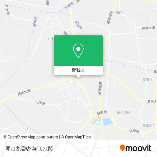 顾山客运站-南门地图