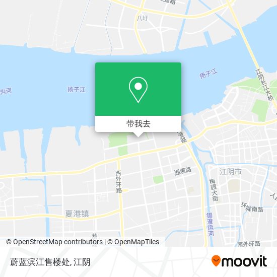 蔚蓝滨江售楼处地图