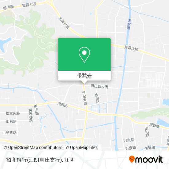 招商银行(江阴周庄支行)地图