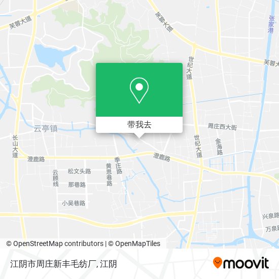 江阴市周庄新丰毛纺厂地图