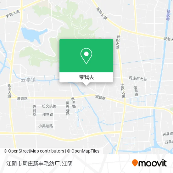 江阴市周庄新丰毛纺厂地图