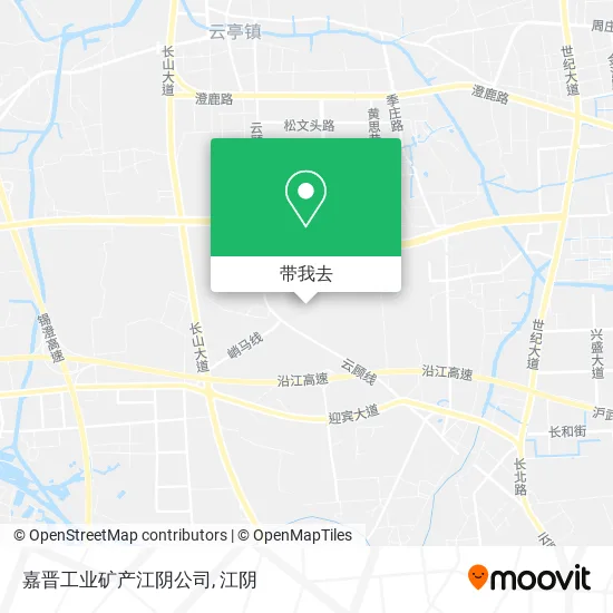 嘉晋工业矿产江阴公司地图