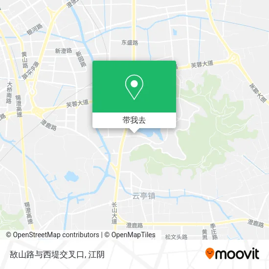 敔山路与西堤交叉口地图
