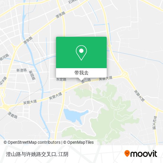 澄山路与许姚路交叉口地图