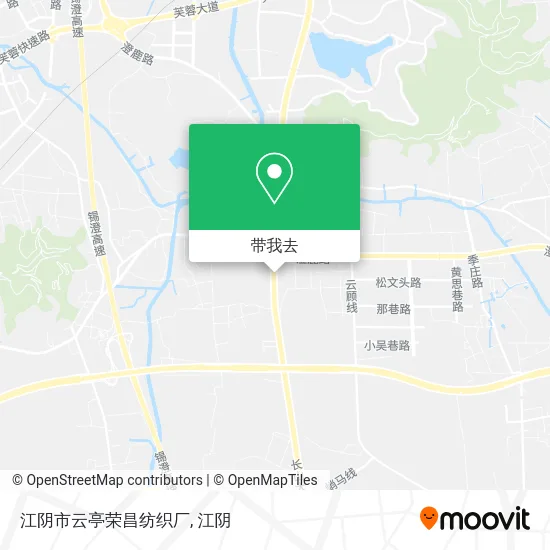 江阴市云亭荣昌纺织厂地图