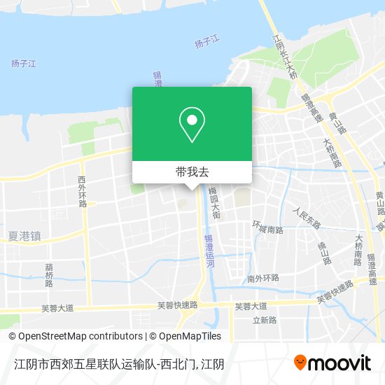 江阴市西郊五星联队运输队-西北门地图