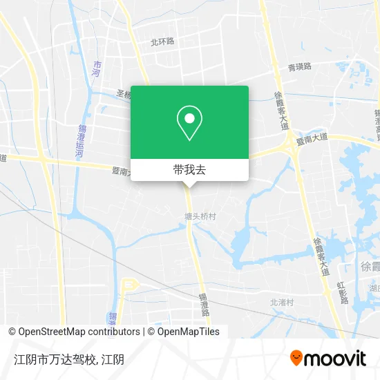 江阴市万达驾校地图