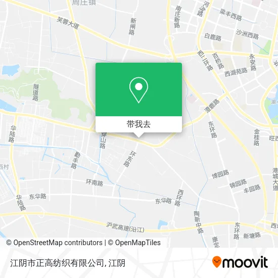 江阴市正高纺织有限公司地图