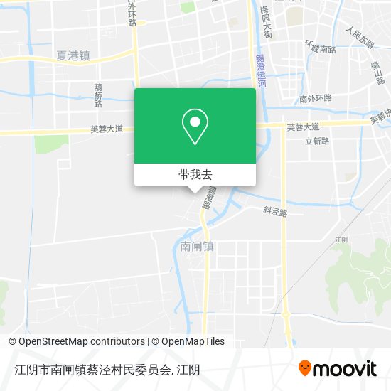 江阴市南闸镇蔡泾村民委员会地图