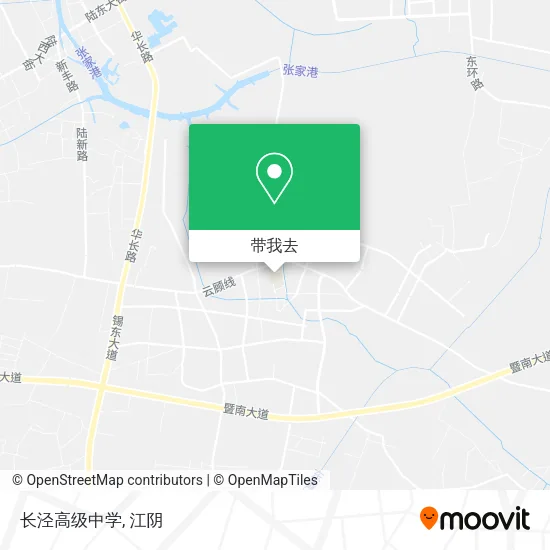 长泾高级中学地图