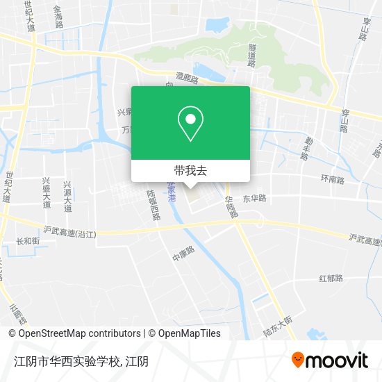 江阴市华西实验学校地图