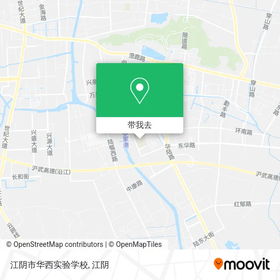 江阴市华西实验学校地图