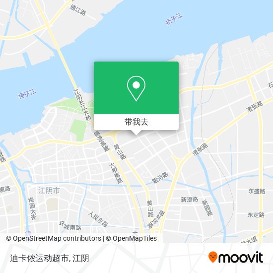 迪卡侬运动超市地图