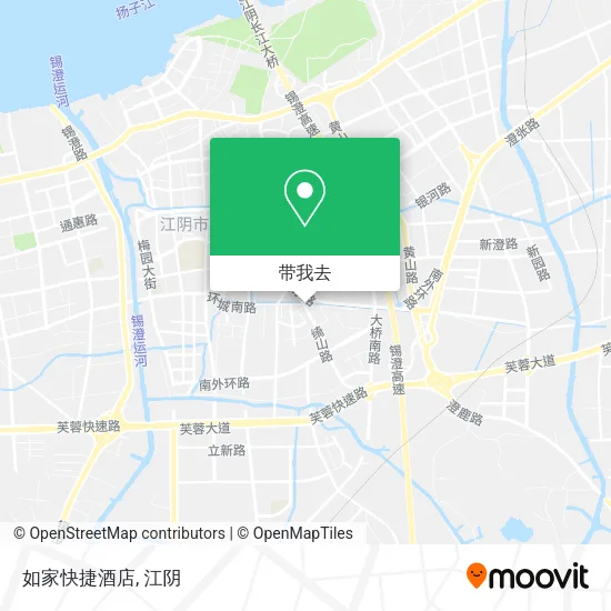 如家快捷酒店地图