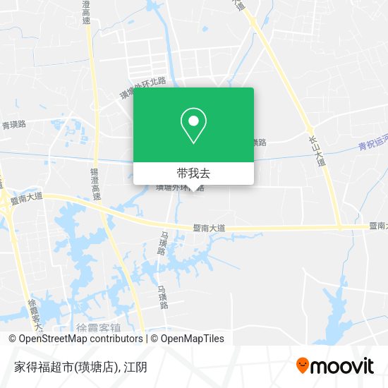 家得福超市(璜塘店)地图