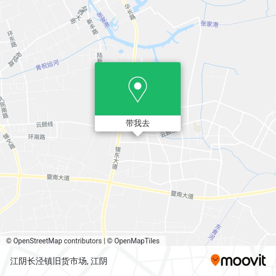 江阴长泾镇旧货市场地图