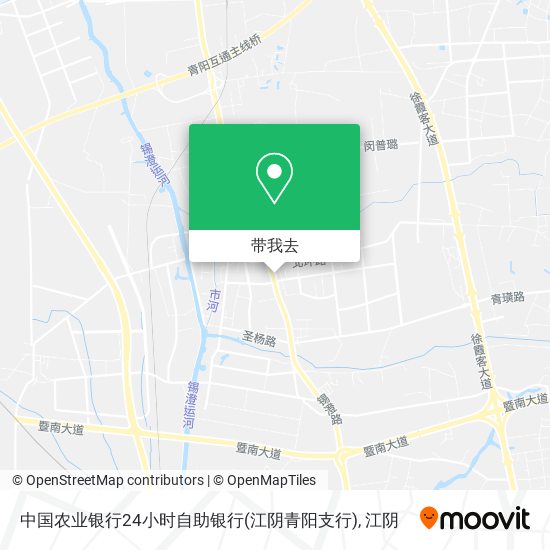 中国农业银行24小时自助银行(江阴青阳支行)地图