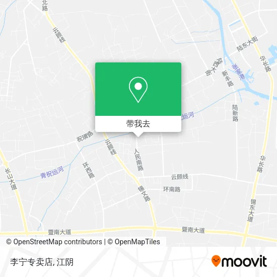 李宁专卖店地图