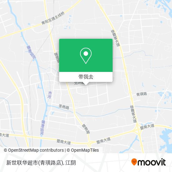 新世联华超市(青璜路店)地图