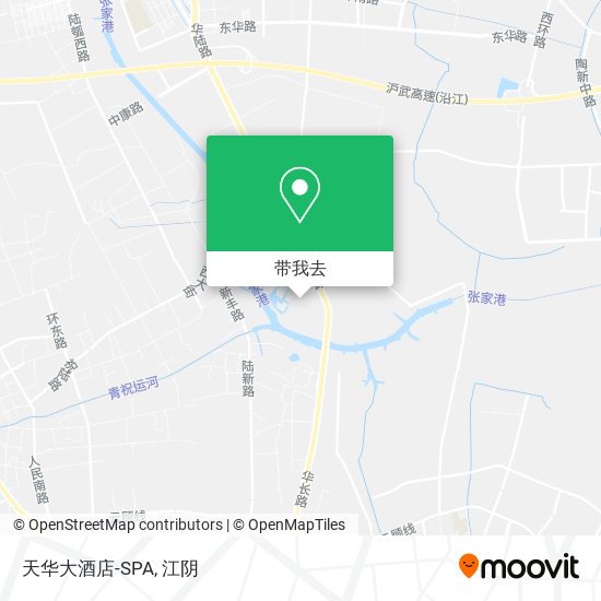 天华大酒店-SPA地图