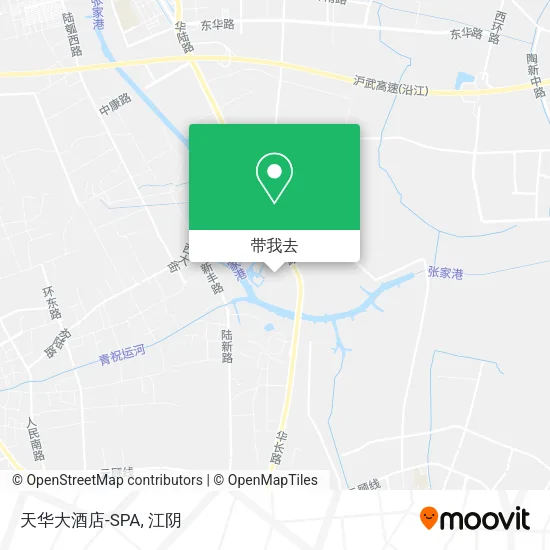 天华大酒店-SPA地图