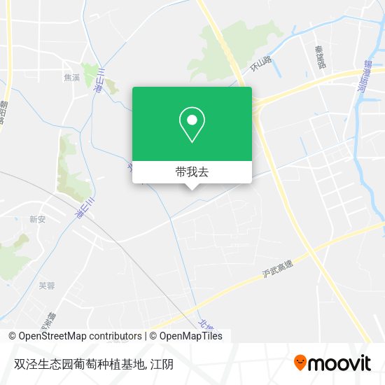 双泾生态园葡萄种植基地地图