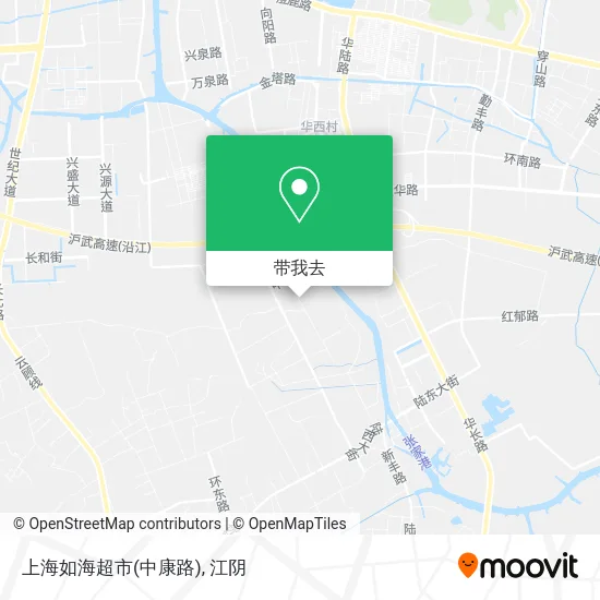 上海如海超市(中康路)地图