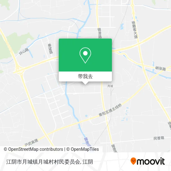 江阴市月城镇月城村村民委员会地图