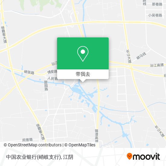 中国农业银行(峭岐支行)地图