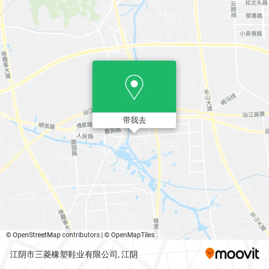 江阴市三菱橡塑鞋业有限公司地图