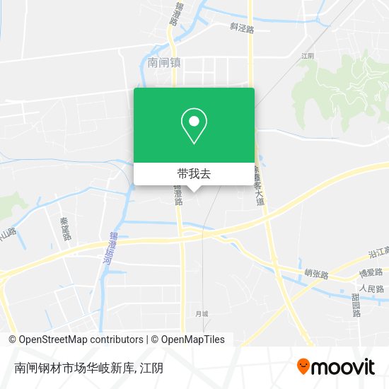 南闸钢材市场华岐新库地图