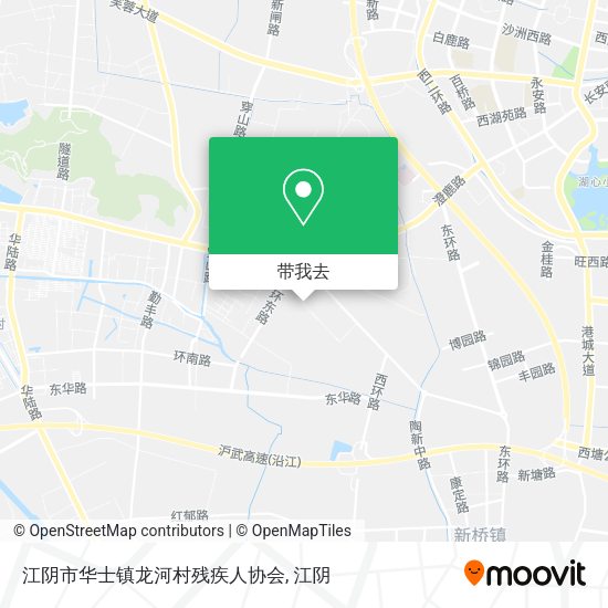 江阴市华士镇龙河村残疾人协会地图