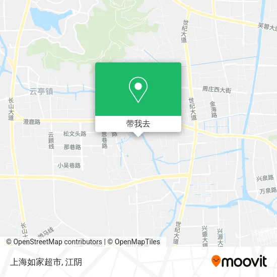 上海如家超市地图