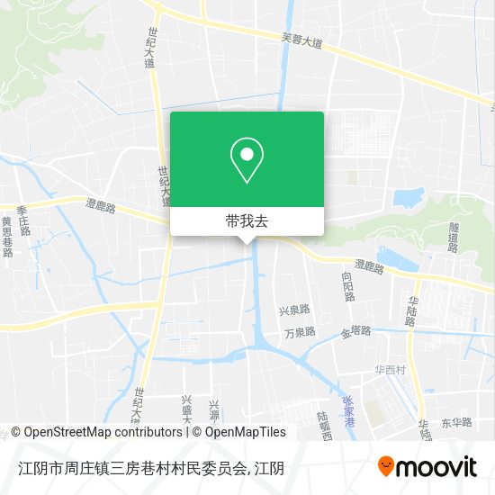 江阴市周庄镇三房巷村村民委员会地图